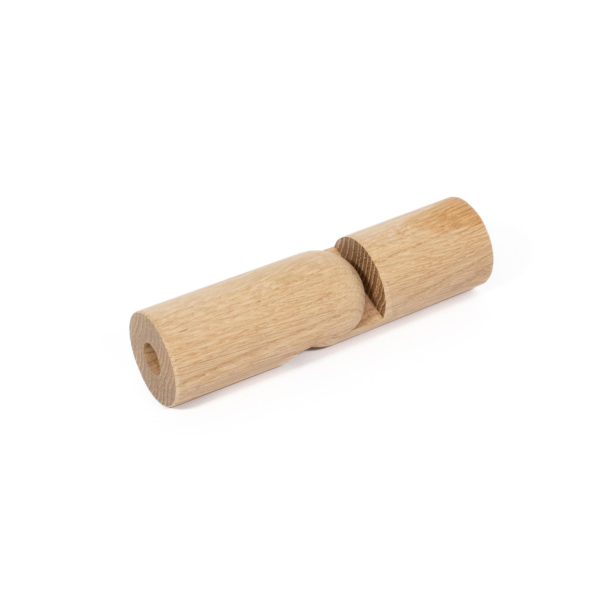 Raccord d'angle flexible en chêne Ø 42 mm pour main courante en bois, droit, articulation de côté sans vis visible, détouré
