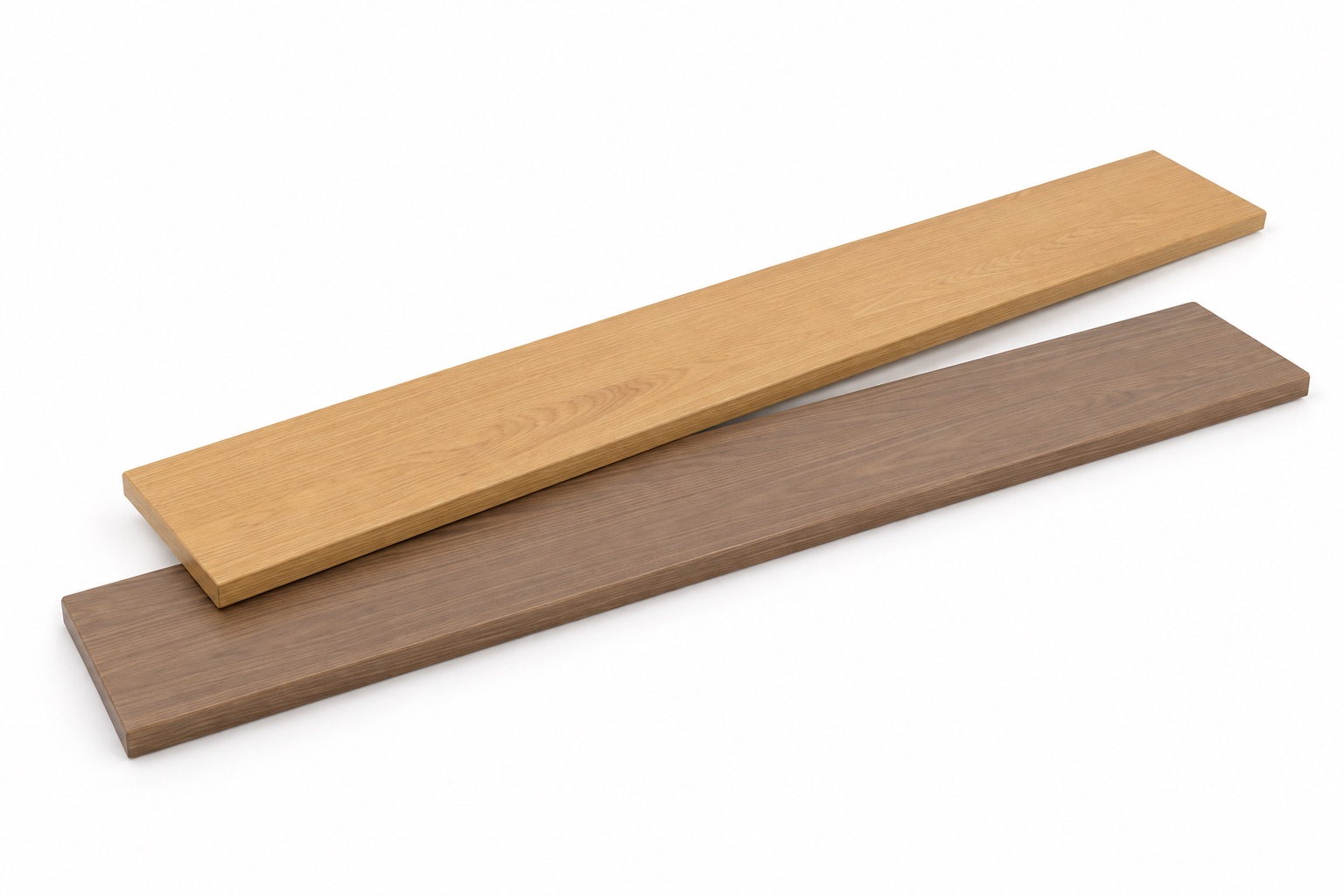 Appui de fenêtre en mélaminé, aspect noyer