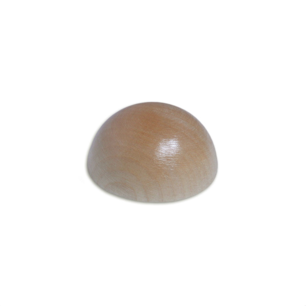 Embout en érable pour main courante en bois, embout demi-rond en bois très clair, légèrement brillant, Ø 40 à 50 mm