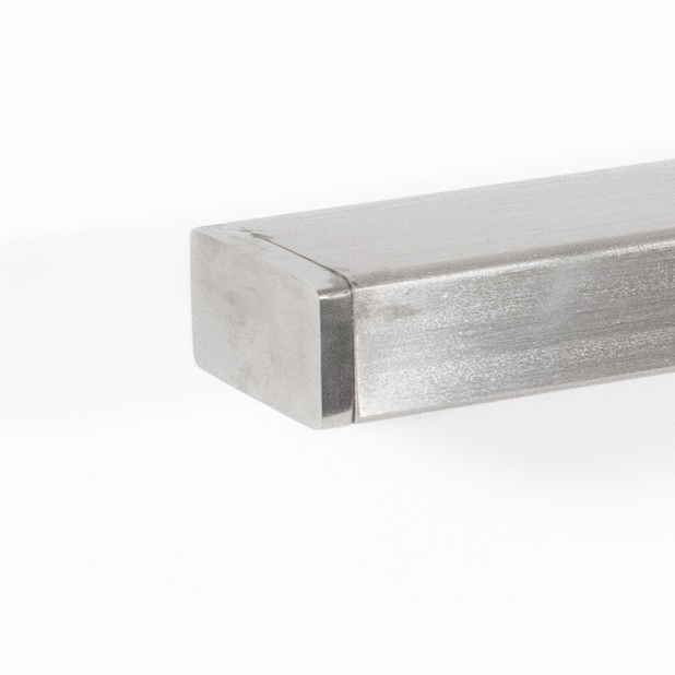 Main courante rectangulaire en acier inoxydable